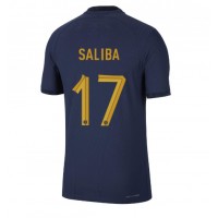 Koszulka piłkarska Francja William Saliba #17 Strój Domowy MŚ 2022 tanio Krótki Rękaw